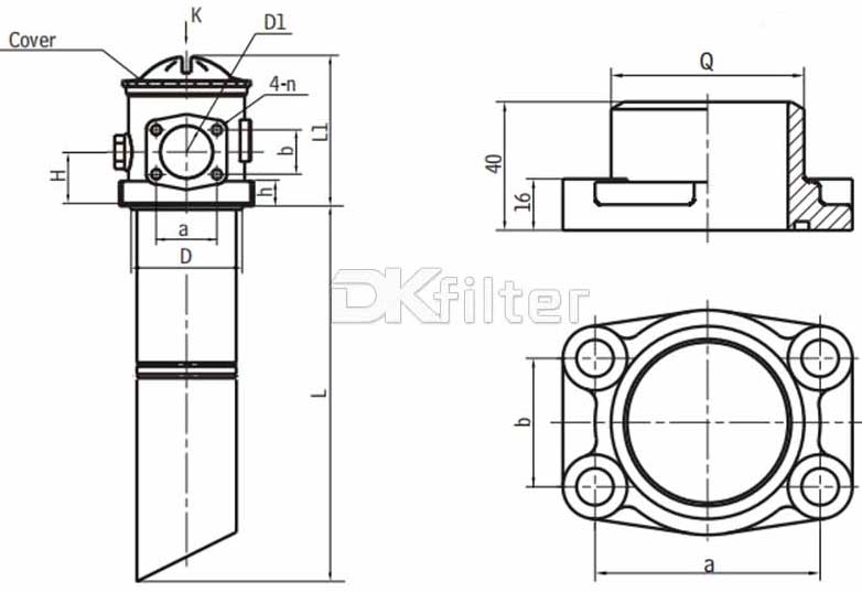 TFA-160 x 80LC Leemin Suction Filter Housing Equivalent