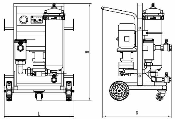 LYC-A Series Portable Oil Filter Cart