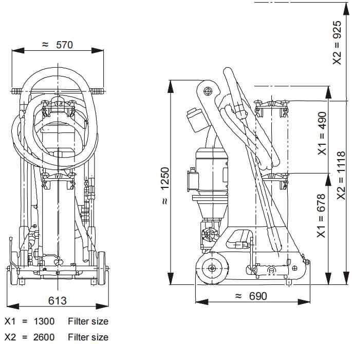 FCM 60/100 Hydac Series Equivalent Fluid Cleaner Mobil Replac